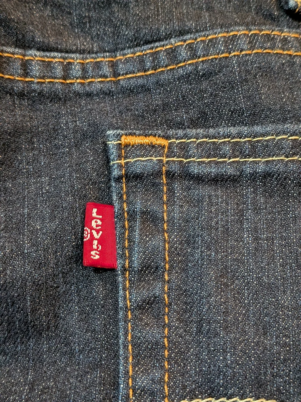 Levi's 541 Athletic Taper Jeans Men 46x29 Dark Wash Indigo Blue Measures 47x28